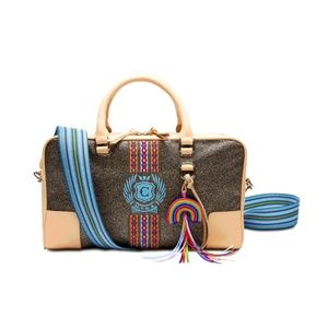Consuela Squad Satchel EUC.  See pics for full details.  Comes with new charm!